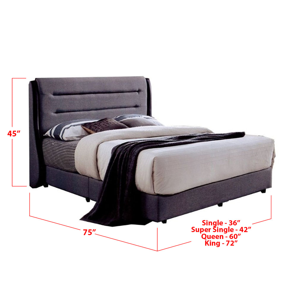 Furnituremart Pam wood platform bed frame