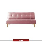 Sofia 6 Feet Leather Sofa Bed In 4 Colours