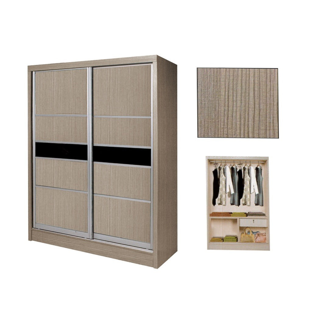 Cielo Series 3 2-Door Sliding Door Wardrobe Multicompartment