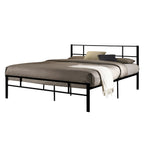 Gina Metal Bed Frame in White And Black Colors - All Sizes Available