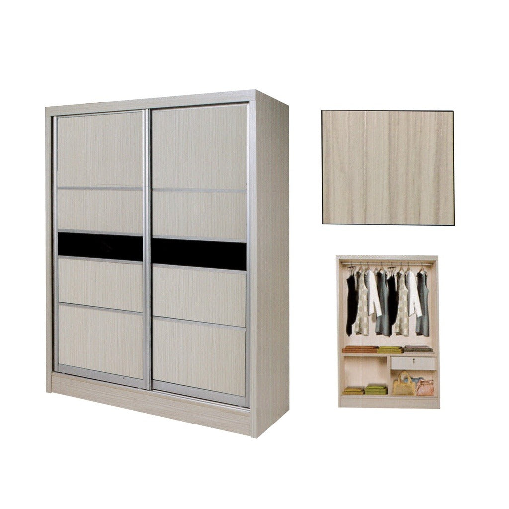 Cielo Series 3 2-Door Sliding Door Wardrobe Multicompartment
