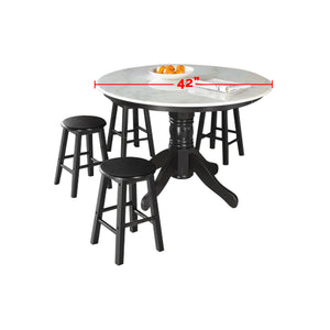 Furnituremart Reigh Series small marble dining table