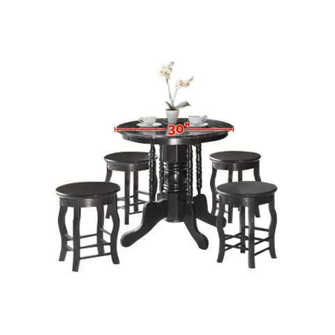 Furnituremart Reigh Series round marble table and chairs