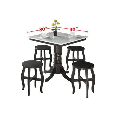 Image of Furnituremart Reigh Series dining table 4 seater marble top