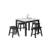 Furnituremart Reigh Series dining table 4 seater marble top