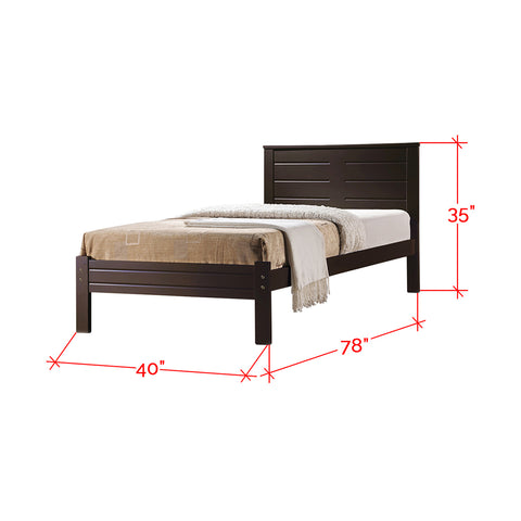 Image of Furnituremart Robby Series wooden single bed frame