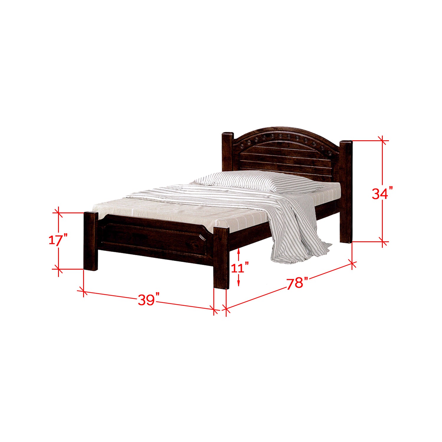 Furnituremart Robby Series wood bed frame 