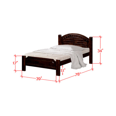 Image of Furnituremart Robby Series wood bed frame 