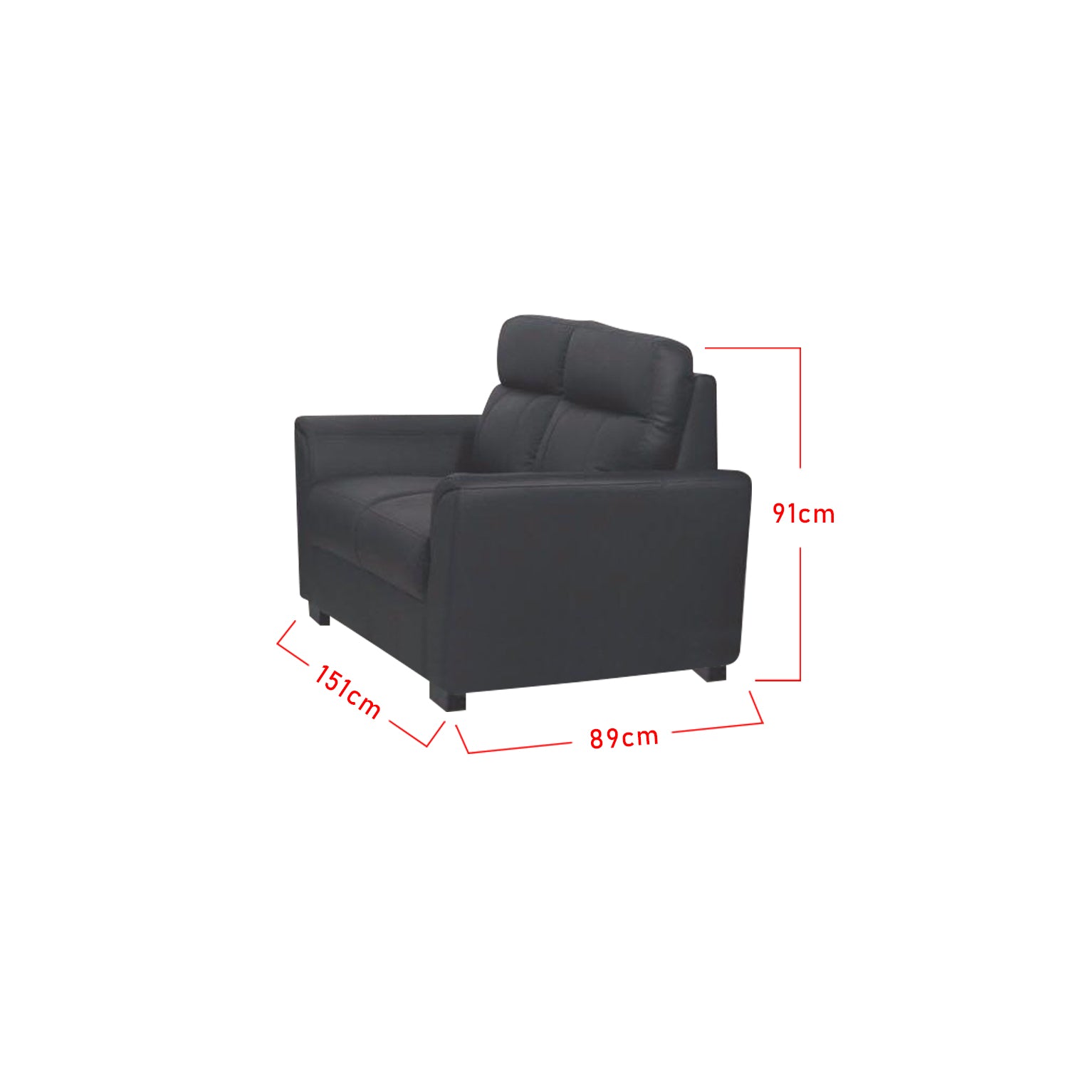 Roul 1/ 2/ 3 Seater Half Genuine Cowhide Leather Sofa in 6 Colours-Recliner Sofa/ Armchair-Furnituremart.sg