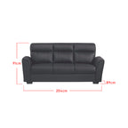 Roul 1/ 2/ 3 Seater Half Genuine Cowhide Leather Sofa in 6 Colours-Recliner Sofa/ Armchair-Furnituremart.sg