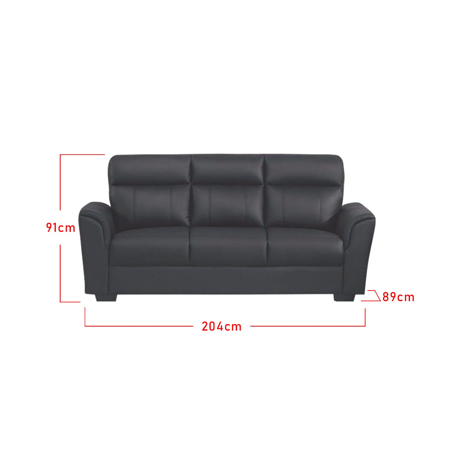Roul 1/ 2/ 3 Seater Half Genuine Cowhide Leather Sofa in 6 Colours-Recliner Sofa/ Armchair-Furnituremart.sg
