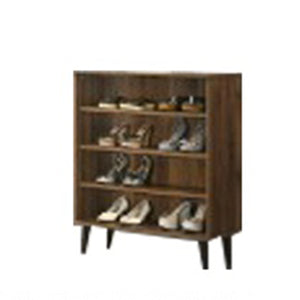 Peony Shoe Cabinet In 4 Layer Shelves In Brown