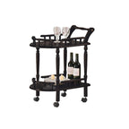 Classic Elegant Heavy Duty Dining/Kitchen Trolley Cart in Wooden Wenge