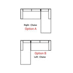 Kim Series 2/3 Seater High Back L-Shape Fabric Sofa In 4 Colours