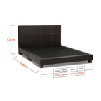 Sabrina Bed Frame + 6 inch HD Foam Mattress In Single, Super Single, Queen, and King Size-Bedframe + Mattress-Furnituremart.sg