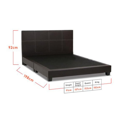 Image of Sabrina Bed Frame + 6 inch HD Foam Mattress In Single, Super Single, Queen, and King Size-Bedframe + Mattress-Furnituremart.sg