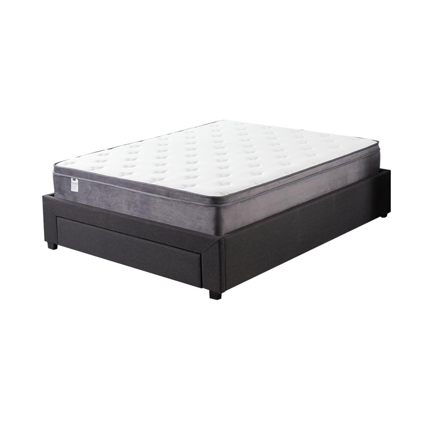 Salem Bed Frame with Drawer + Mattress Package In Queen and King Size-Bed Frame-Furnituremart.sg