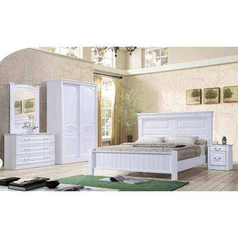 Image of Furnituremart Sena Korean Style white bedroom furniture sets