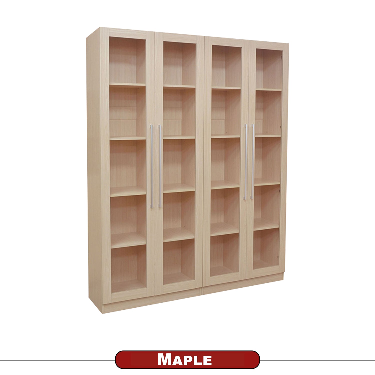 Darra Series 2 Bookshelf With Glass Doors In 3 Colors