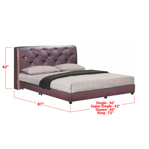 Furnituremart Shae low leather bed frame
