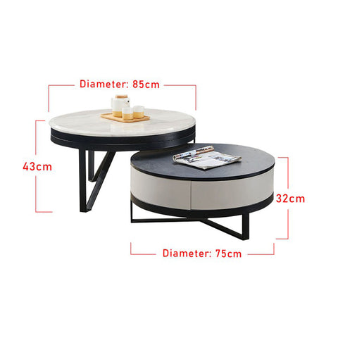 Image of Furnituremart Sharie Series round coffee table