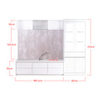 Furnituremart Shea tv cabinet with doors