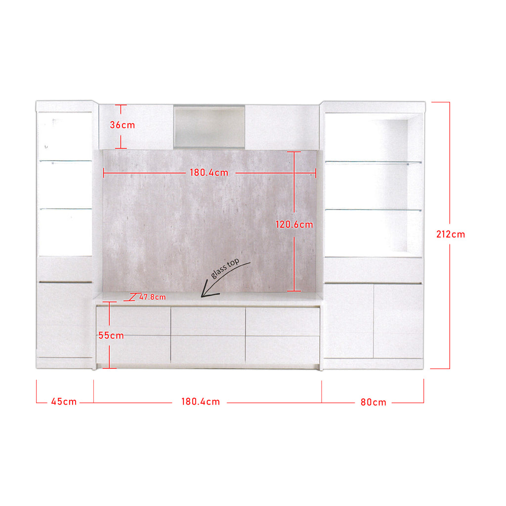 Furnituremart Shelby tv display cabinet