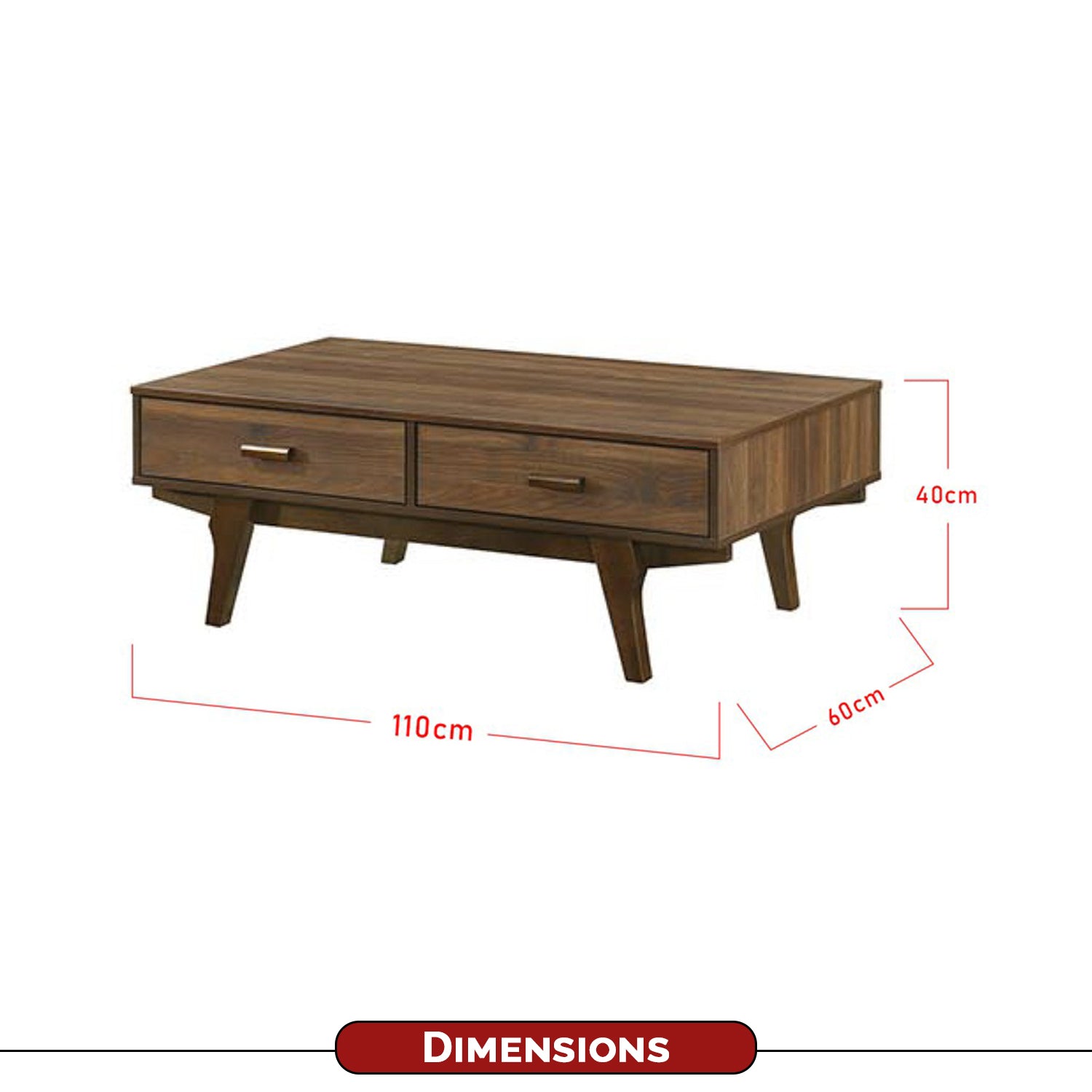 Furnituremart Sheridan Wooden Coffee Table