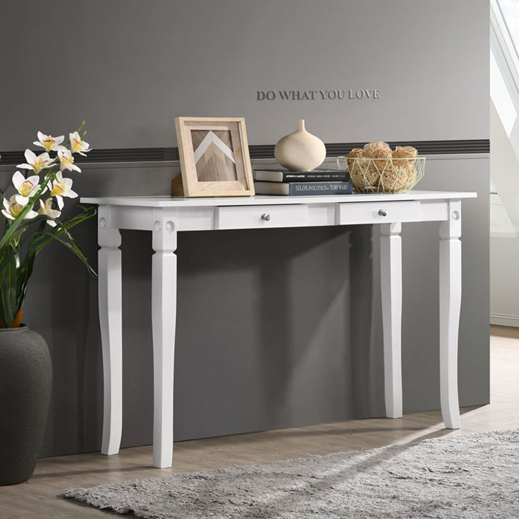 Brann Series 13 Study Side Table In White. Fully Assembly