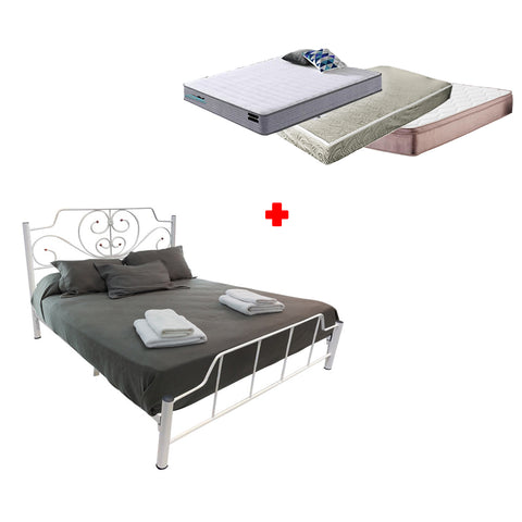 Image of Sabel Queen Size Metal Bed Frame with Optional Mattress Add On