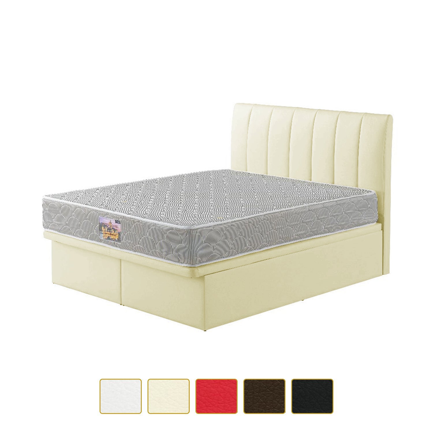 Snails Leather Storage Divan In Single, Super Single, Queen, and King Size-Bed Frame-Furnituremart.sg