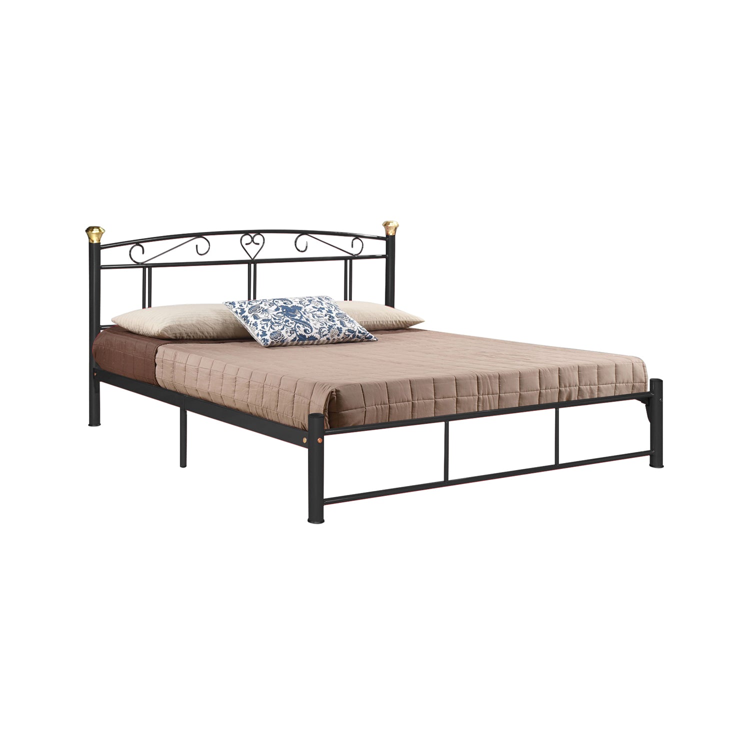 Furnituremart Suzana Series black bed frame