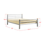 Furnituremart Suzana Series white bed frame