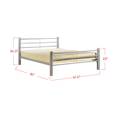 Image of Furnituremart Suzana Series white bed frame
