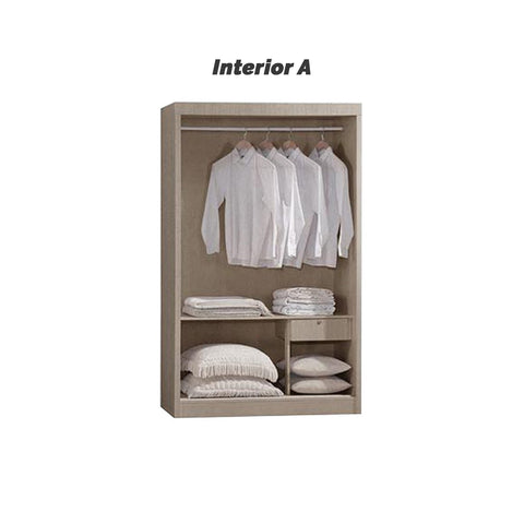 Image of Furnituremart Tatum Series wooden sliding wardrobe