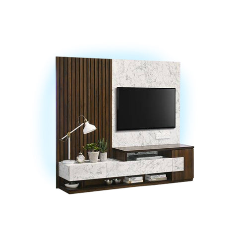 Parah TV Console with Backlight & Outlet Cabinet with Drawers