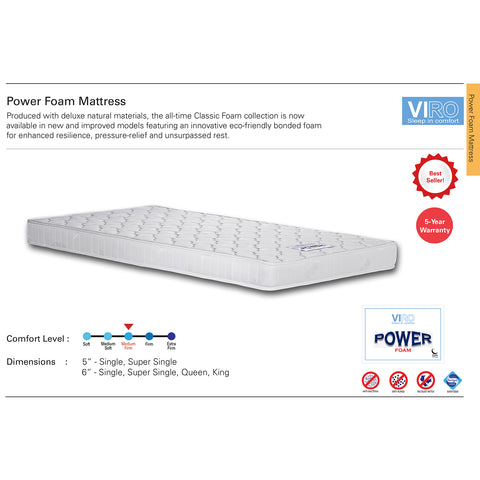 Image of Viro Power single foam mattress