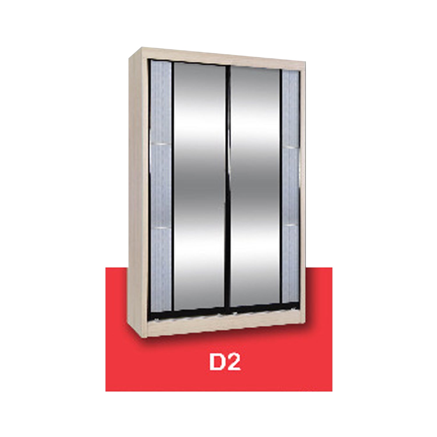 Vergel Glass Sliding Bedroom Modular Wardrobe In White Wash, Brown, and Black-Wardrobe-Furnituremart.sg