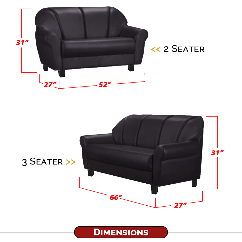 Viola 2/3 Seater Leather Sofa In 6 Colours