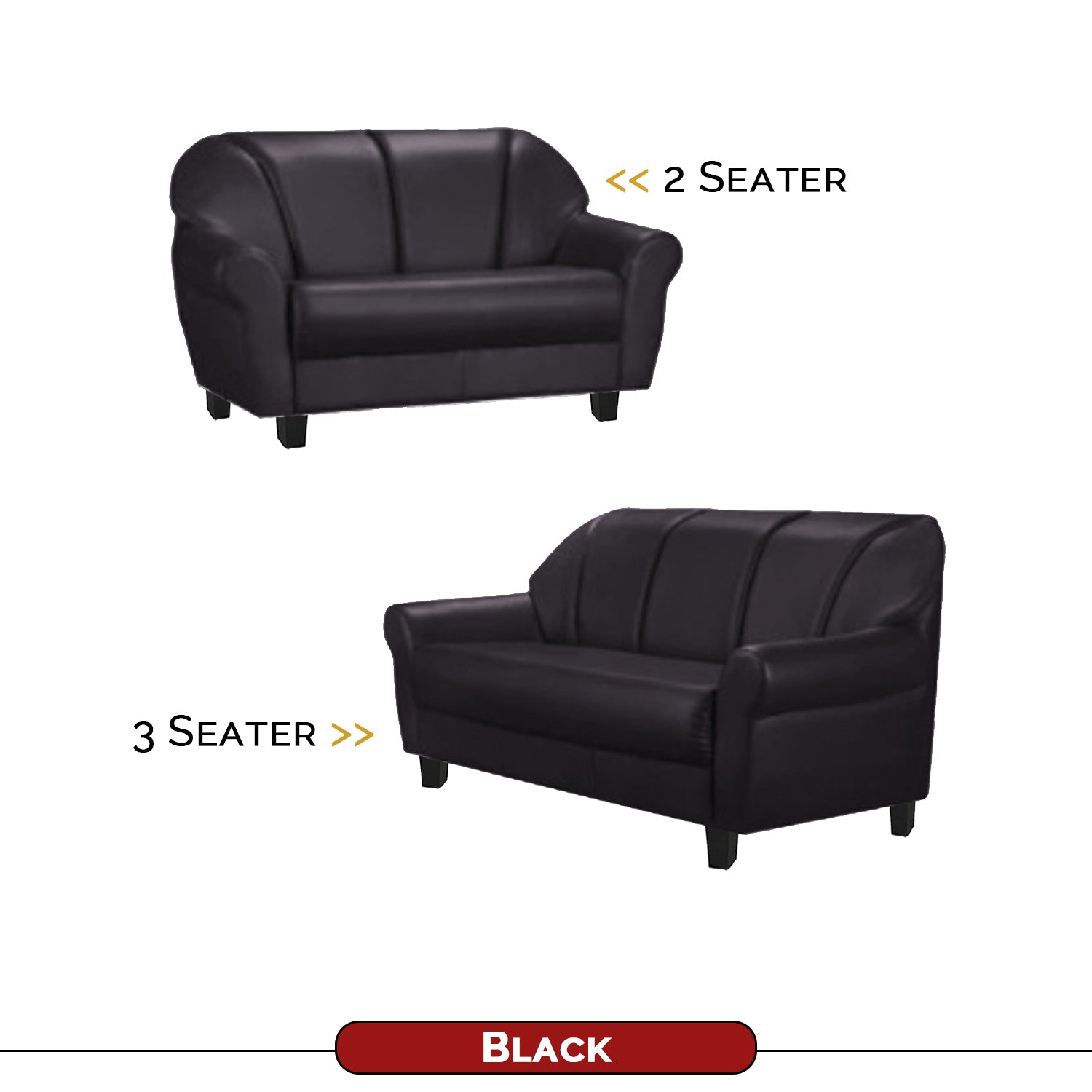 Viola 2/3 Seater Leather Sofa In 6 Colours