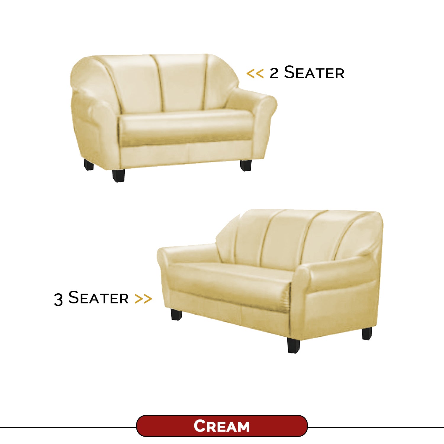 Viola 2/3 Seater Leather Sofa In 6 Colours