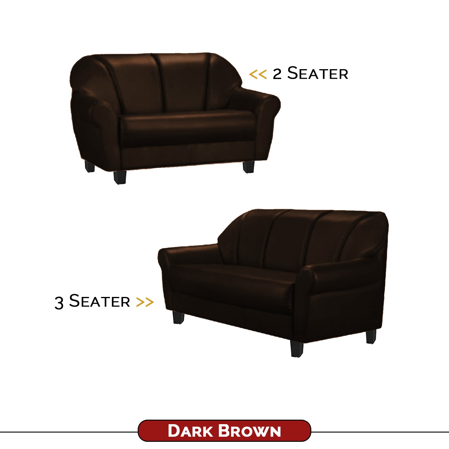 Viola 2/3 Seater Leather Sofa In 6 Colours
