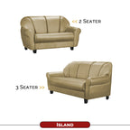 Viola 2/3 Seater Leather Sofa In 6 Colours