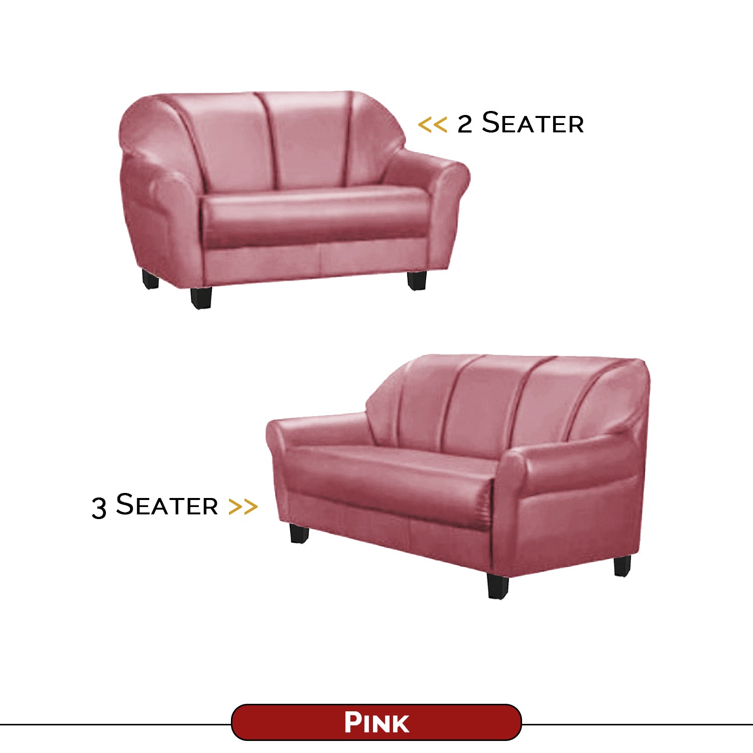 Viola 2/3 Seater Leather Sofa In 6 Colours