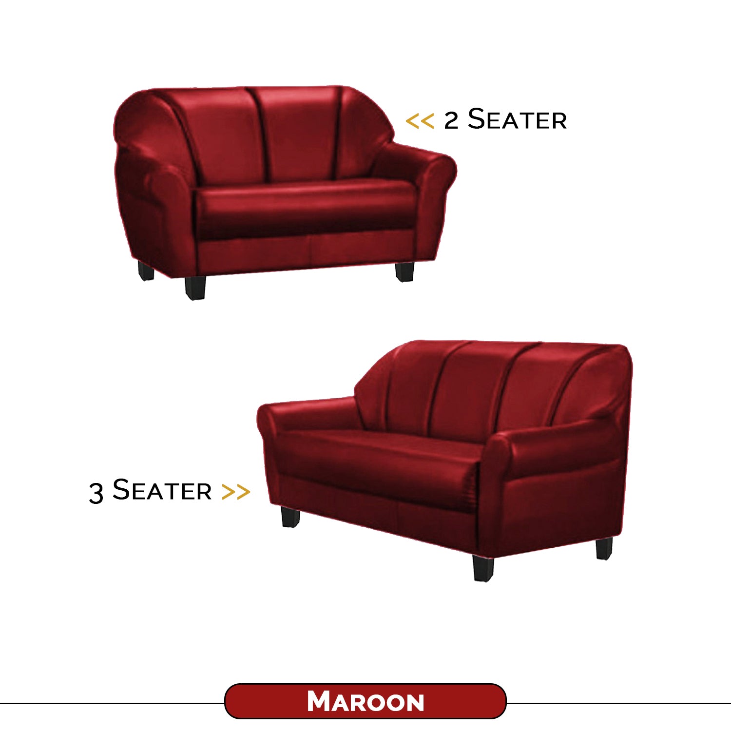 Viola 2/3 Seater Leather Sofa In 6 Colours