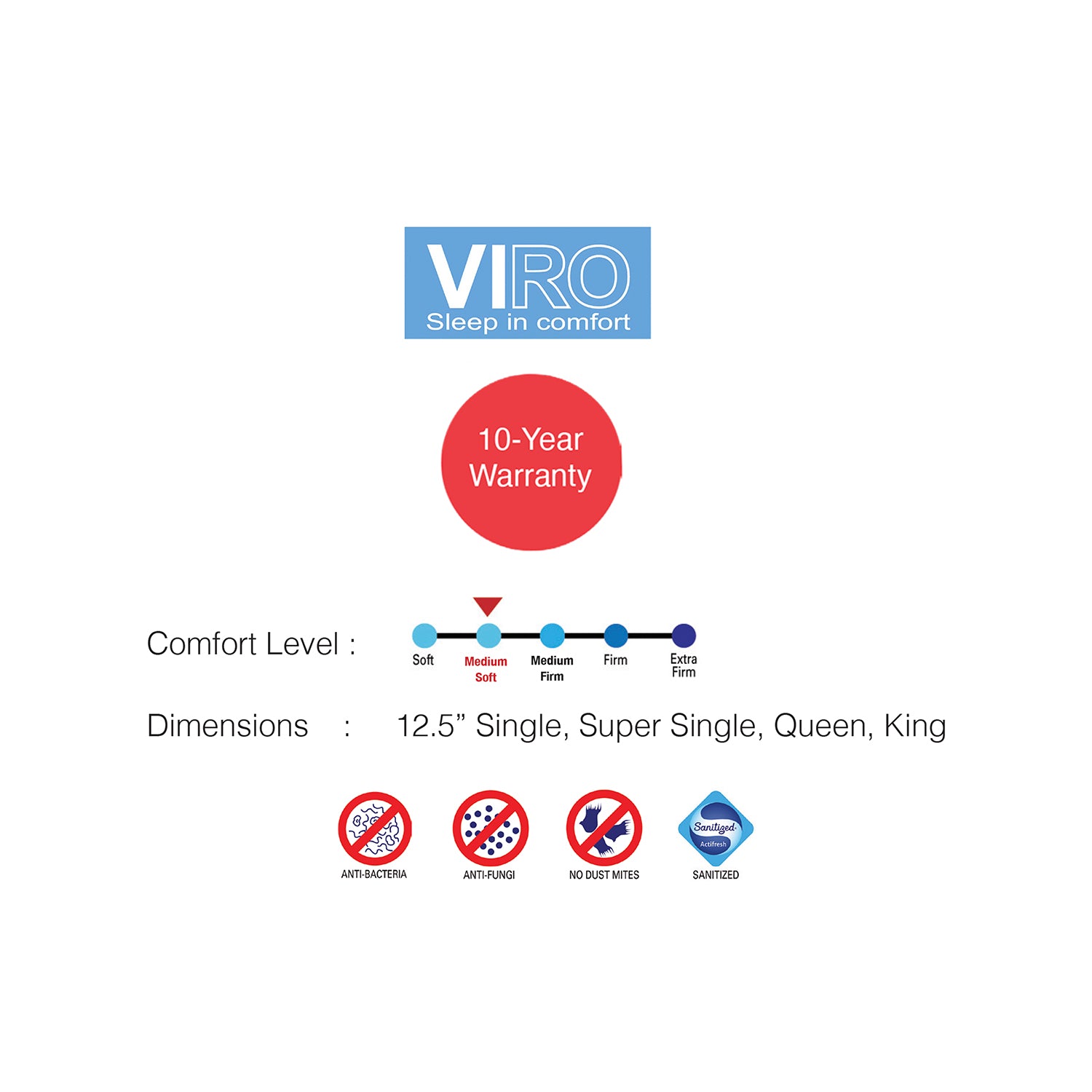 Viro Dormez Bien single bed mattress