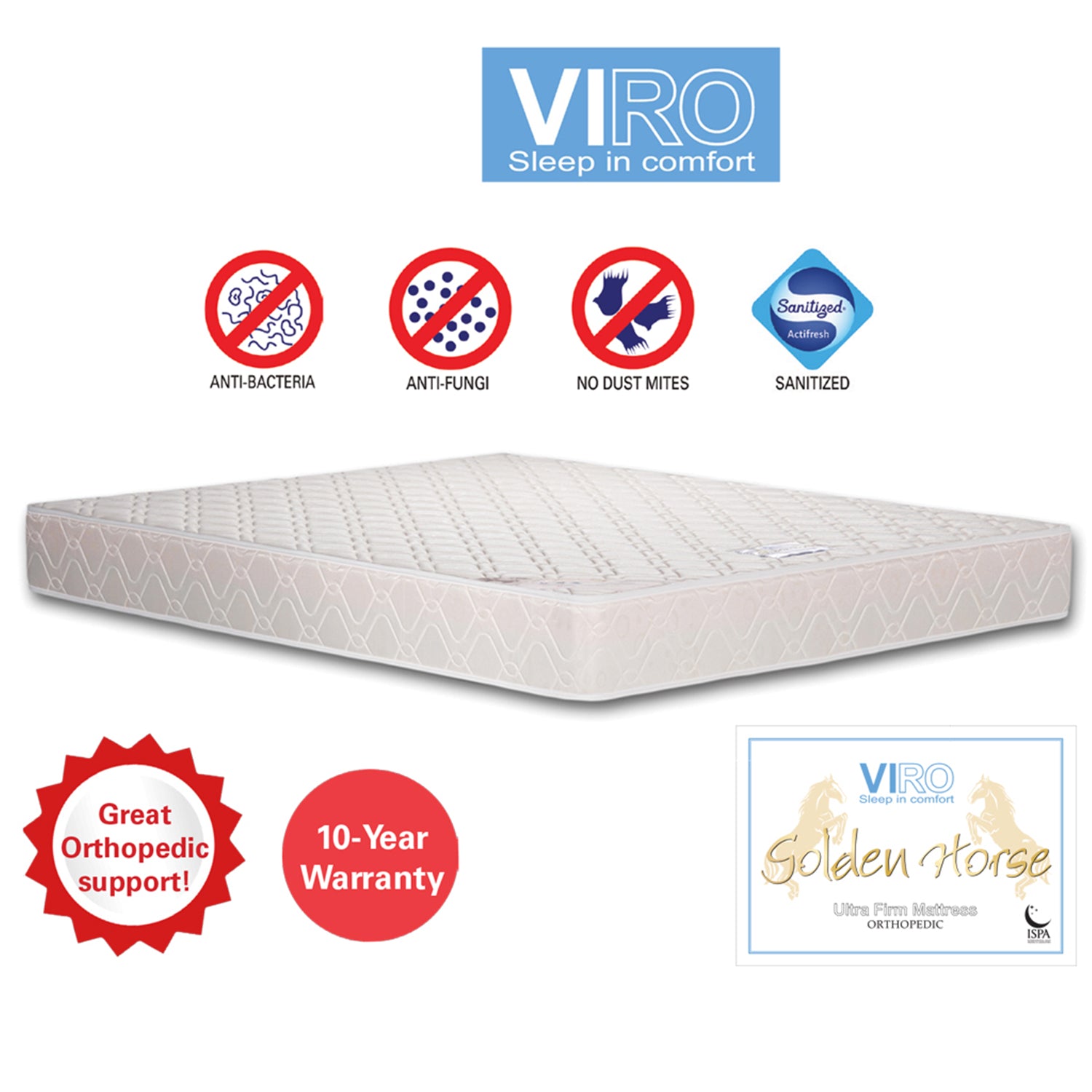 Viro Golden Horse mattress king