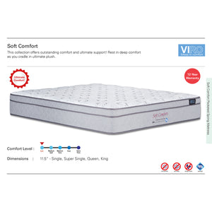 Viro Soft Comfort pocket spring foam mattress