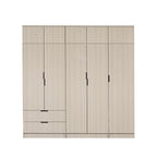 Lacey Series 4 Customizable Modular Wardrobe up to 10-Door in White Wash Colour