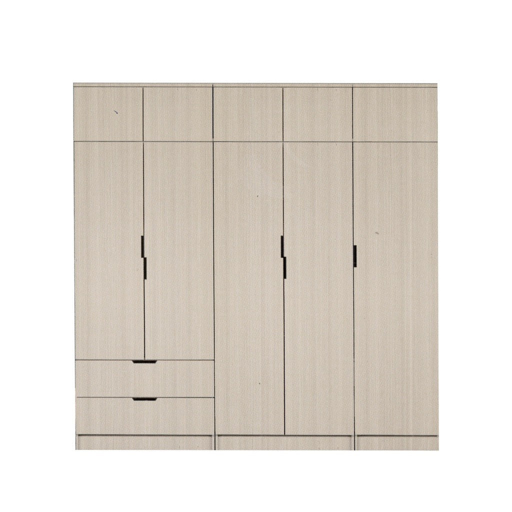 Lacey Series 4 Customizable Modular Wardrobe up to 10-Door in White Wash Colour